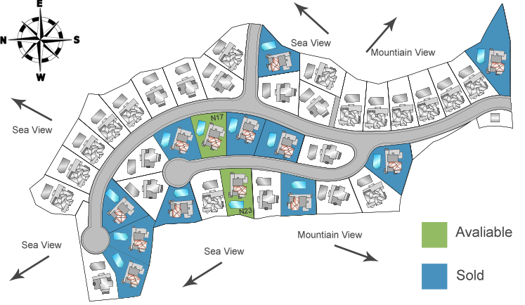 Villa N - Location on Site Plan