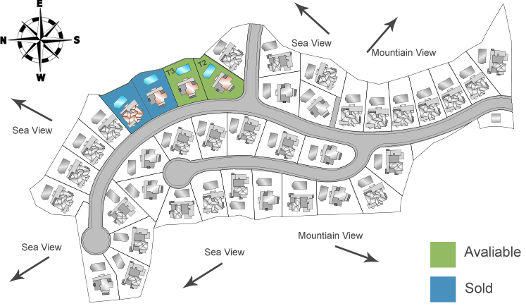 Villa T - Location on Site Plan